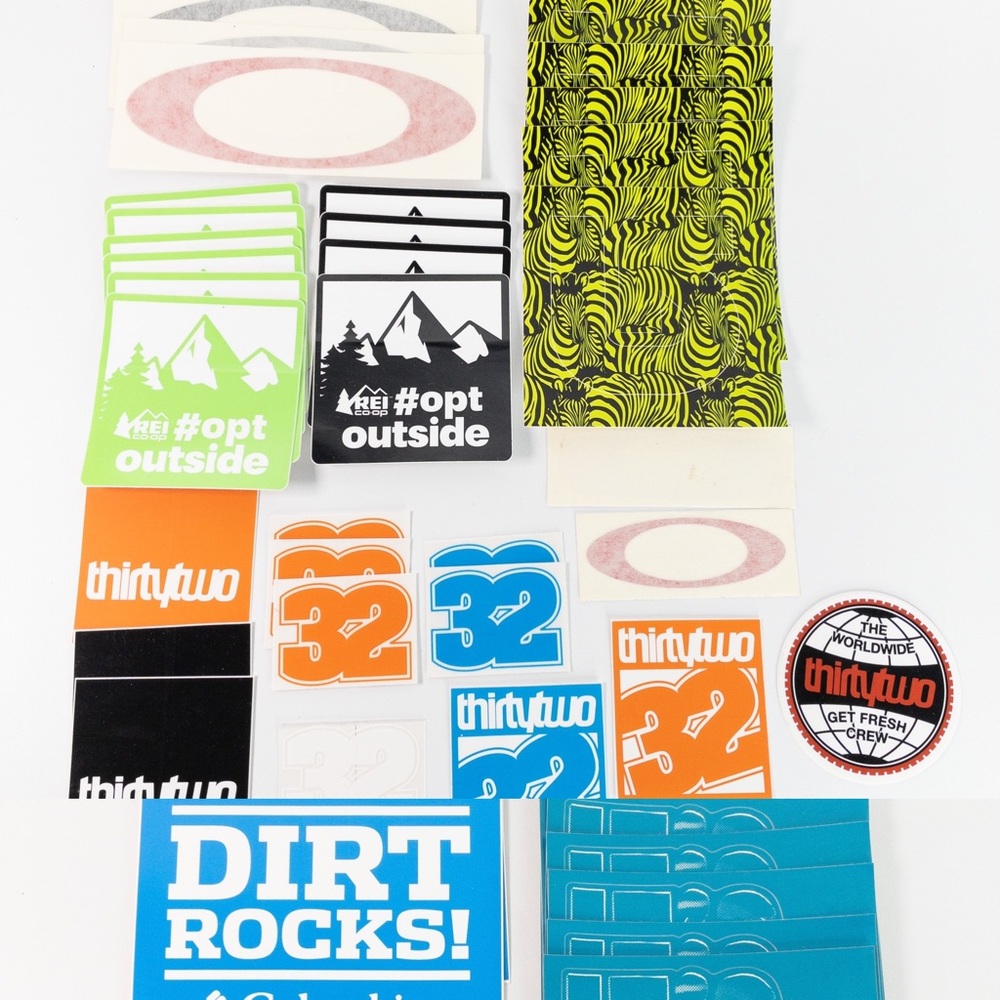 Burton 32 Oakley Snowboarding Sticker Decal Lot